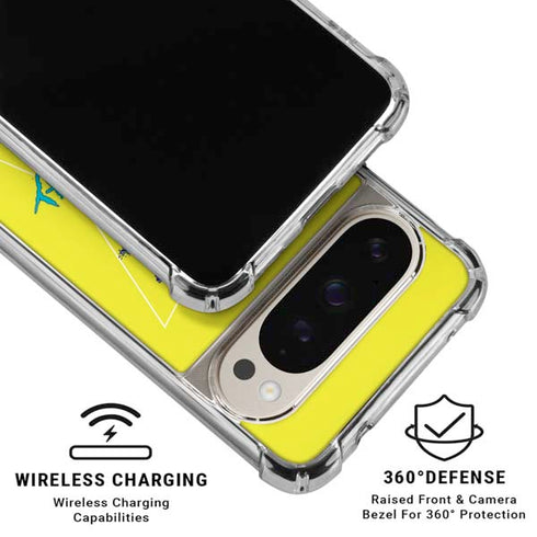 Adult Swim Rick and Morty Rick and Morty Portal Eyes Pixel 9 Pro XL Clear Case